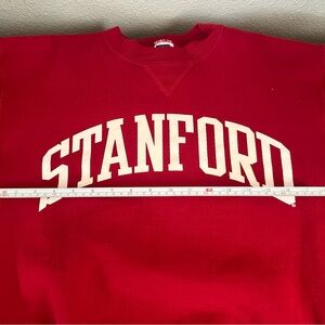 Vintage Russell Athletic Stanford Sweatshirt Red Youth Large Made in USA Preown